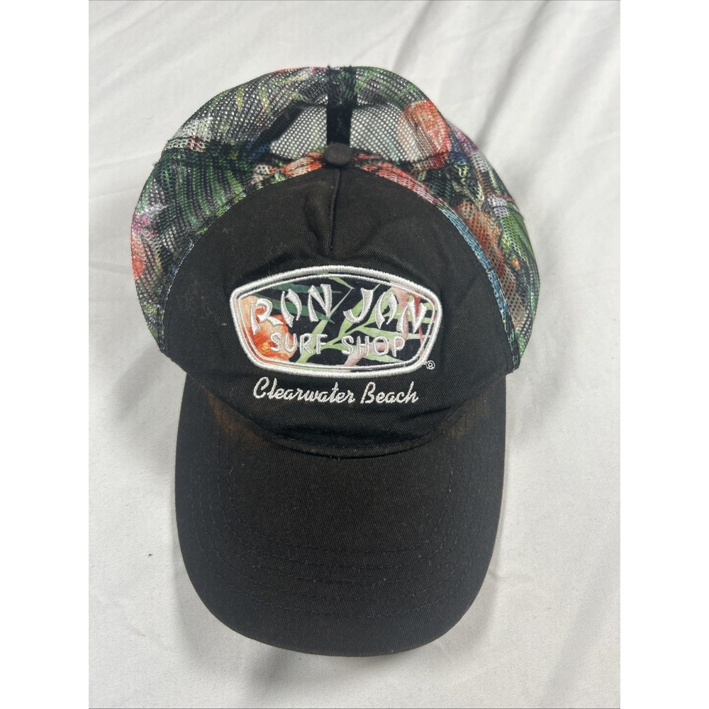 Ron Jon Surf Shop Clearwater Beach Men's One Size Black Tropical Mesh Florida